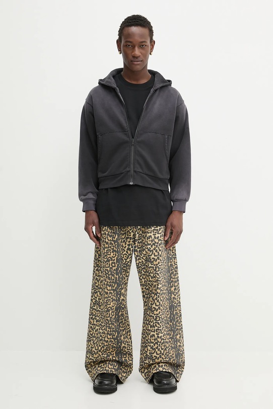 1017 ALYX 9SM reversible cotton sweatshirt Garment dye reversible zip-up AAMSW0241FA01