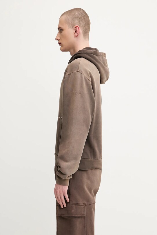 Βαμβακερή μπλούζα 1017 ALYX 9SM Garment dye boxy AAMSW0252FA01 καφέ SS25