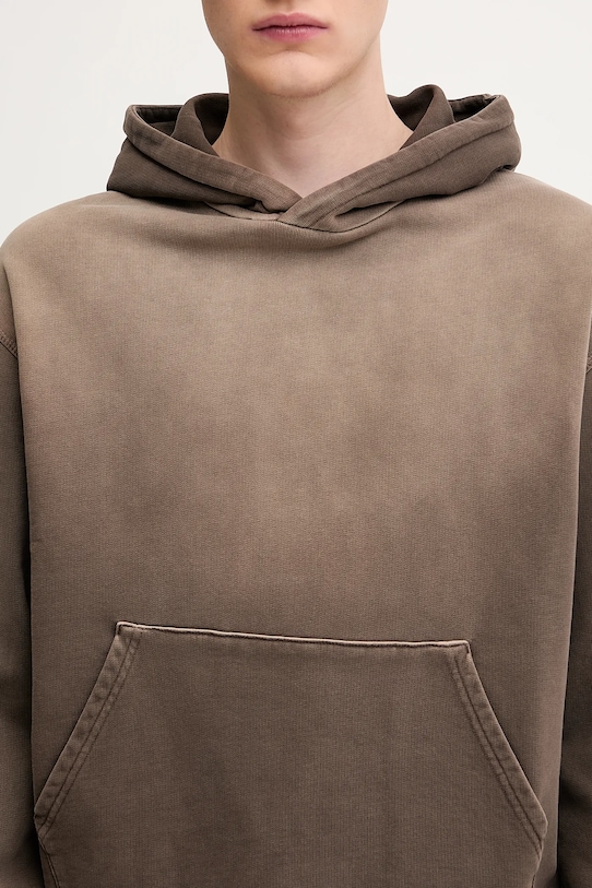 Бавовняна кофта 1017 ALYX 9SM Garment dye boxy коричневий AAMSW0252FA01
