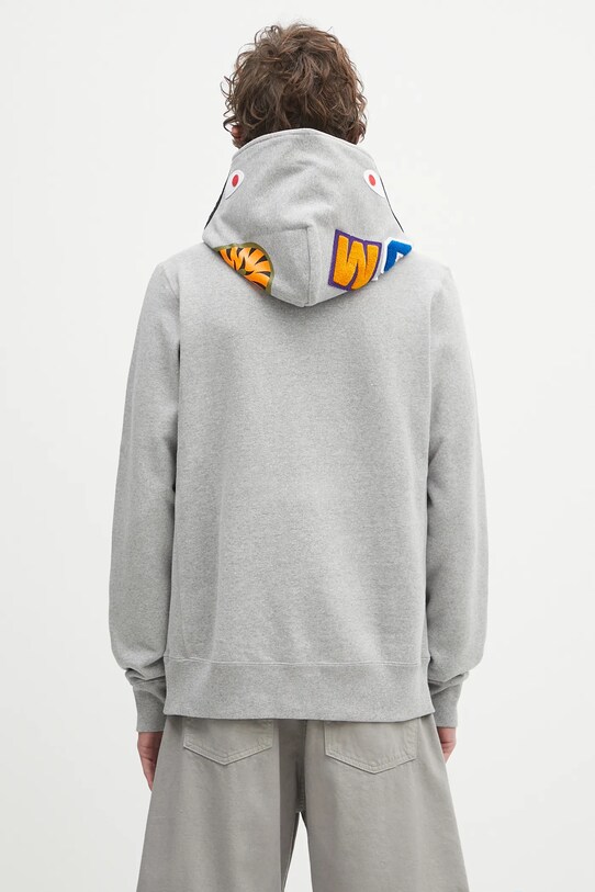 Oblečení Bavlněná mikina A Bathing Ape Shark 1K80114013 šedá