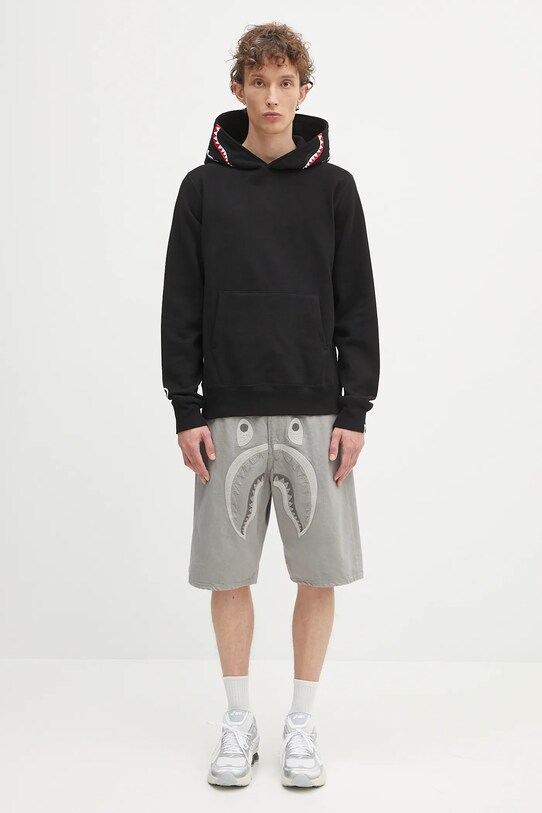 A Bathing Ape felpa in cotone Shark 1K80114013