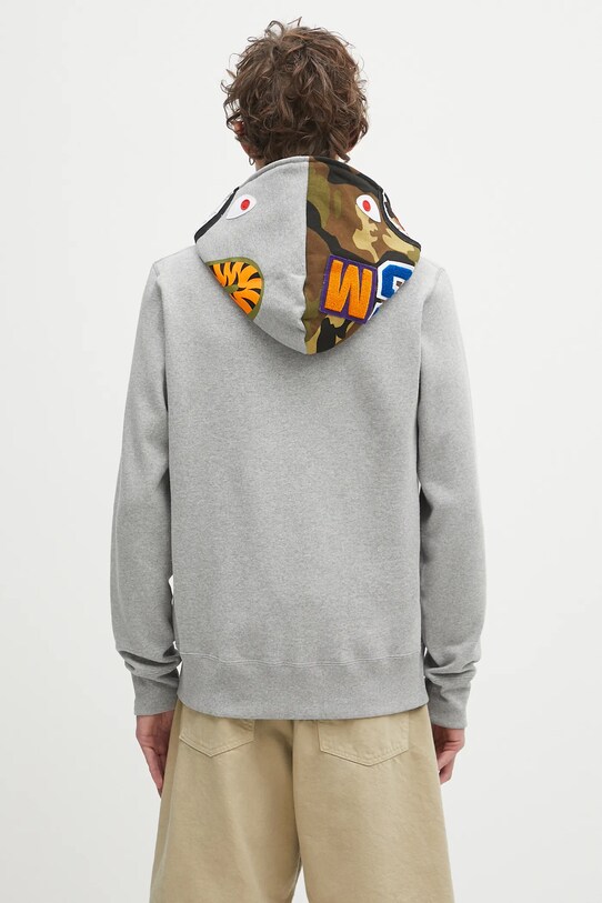 Дрехи Памучен суичър A Bathing Ape 1st shark 1K70115005 сив