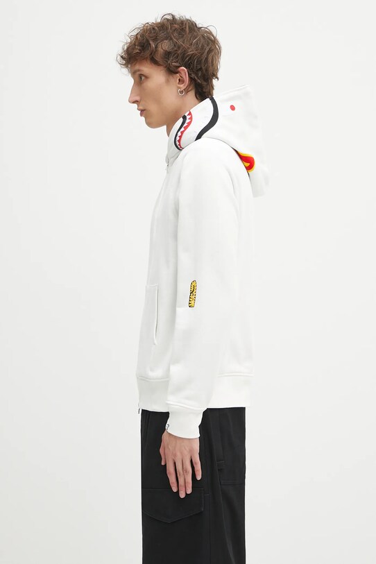 A Bathing Ape bluza bawełniana 2nd shark 1K70115006 biały SS25