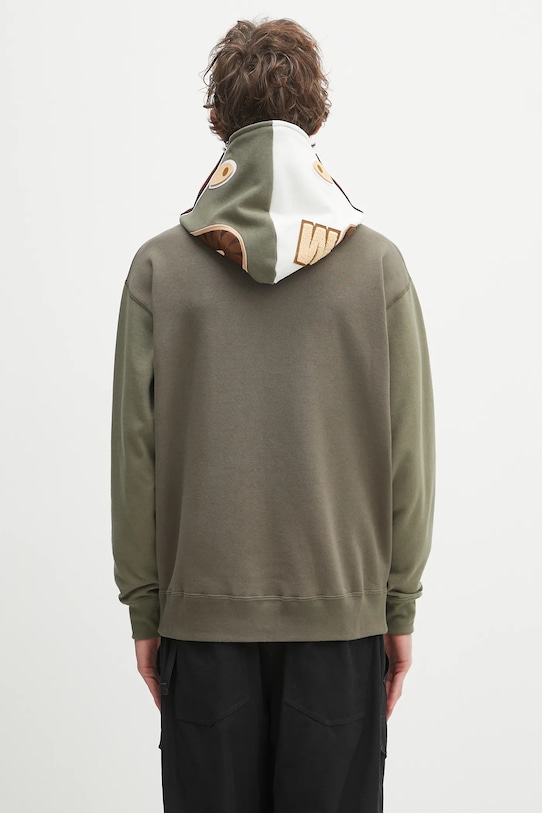 Odzież A Bathing Ape bluza bawełniana Shark 1K70115312 zielony