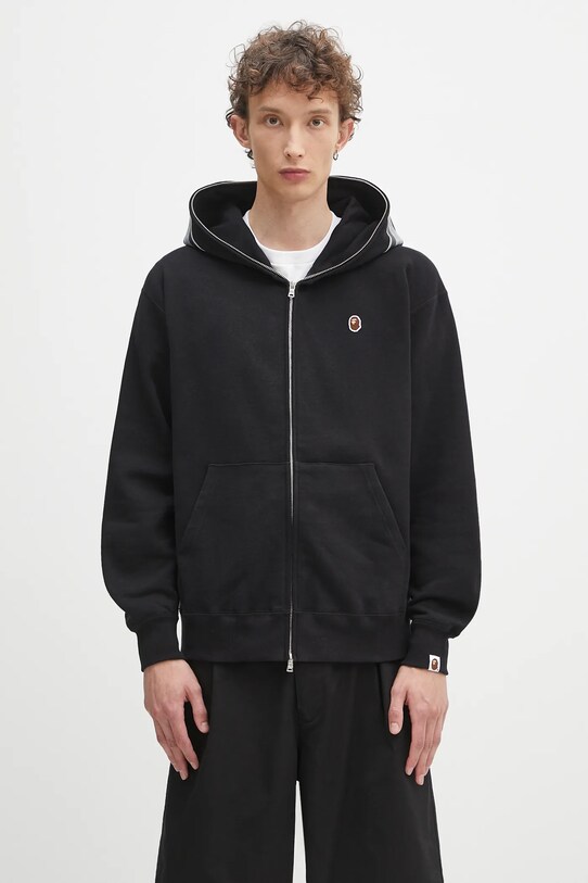 A Bathing Ape felpa in cotone One point APE head shark applique nero 1K80115305