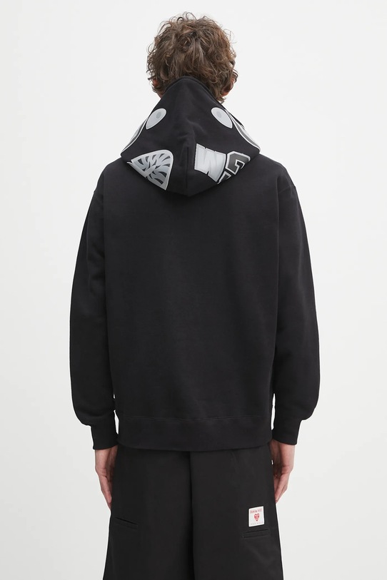 Clothing A Bathing Ape cotton sweatshirt One point APE head shark 1K80115305 black