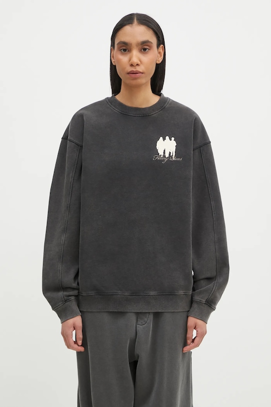 Bavlněná mikina Filling Pieces 74599870626 černá SS25