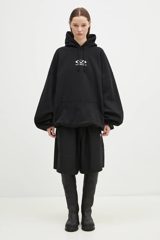 Суичър VETEMENTS Oval Logo Cropped Boxy UA66HD600BW