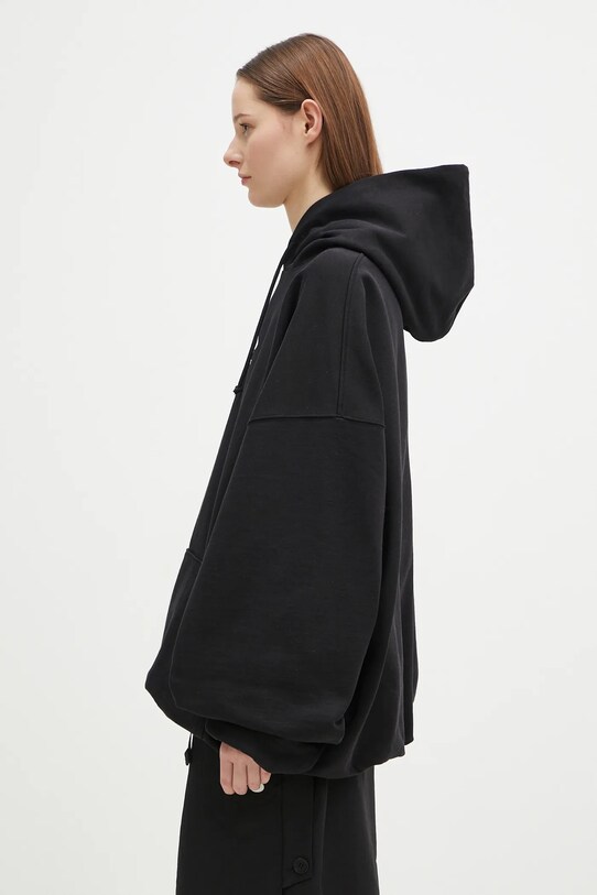 VETEMENTS bluza Oval Logo Cropped Boxy czarny UA66HD600BW