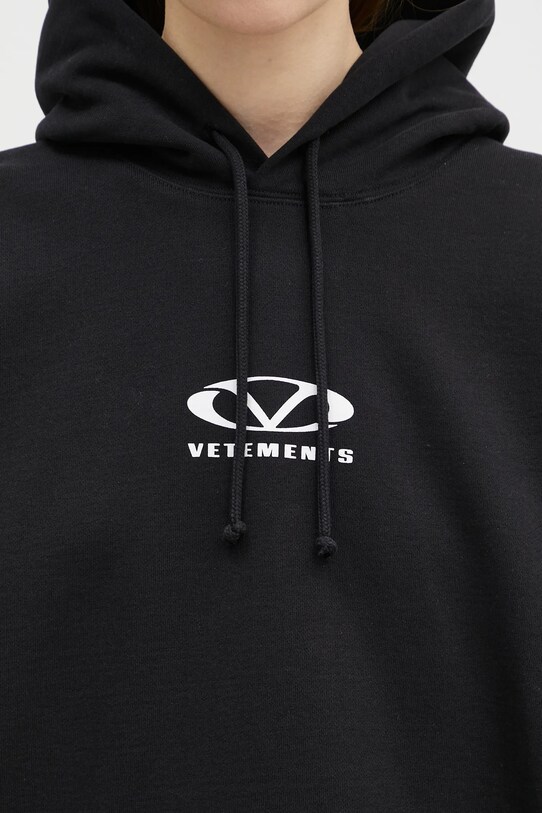 Суичър VETEMENTS Oval Logo Cropped Boxy UA66HD600BW