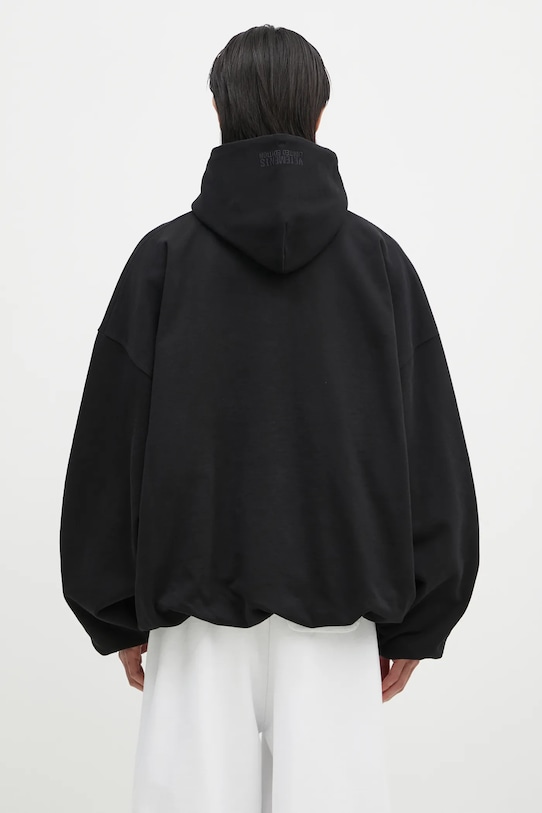 Одяг Бавовняна кофта VETEMENTS Oval Logo Cropped Boxy UA66HD600BB чорний
