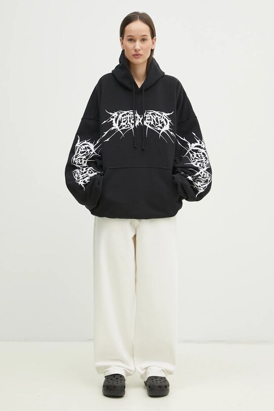 Mikina VETEMENTS Death Metal Cropped Boxy UA66HD620BW