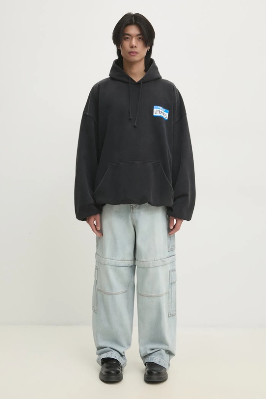 VETEMENTS cotton sweatshirt My Name Sticker Cropped Boxy UA66HD650B