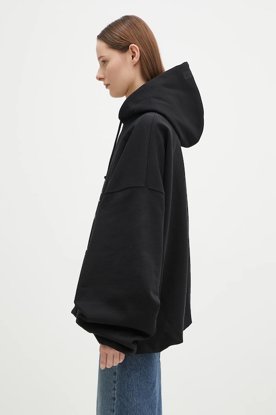 VETEMENTS felpa No Posts Cropped Boxy nero UA66HD660B