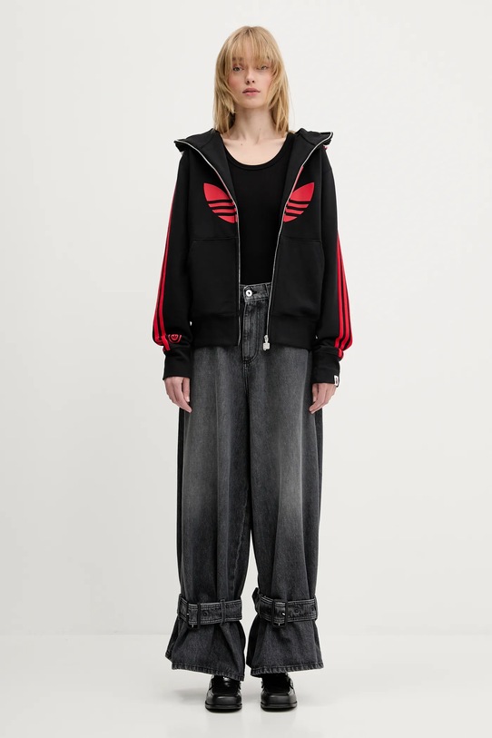 Bavlněná mikina adidas Originals x BAPE SSTR PACK Shark FZ H JN7119