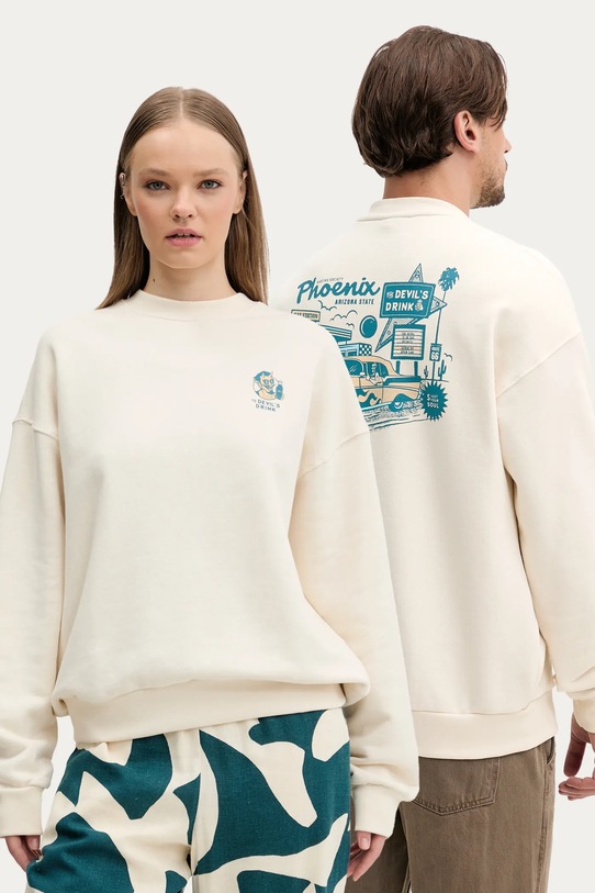 Kaotiko bluza print bej AQ041.01S.G002