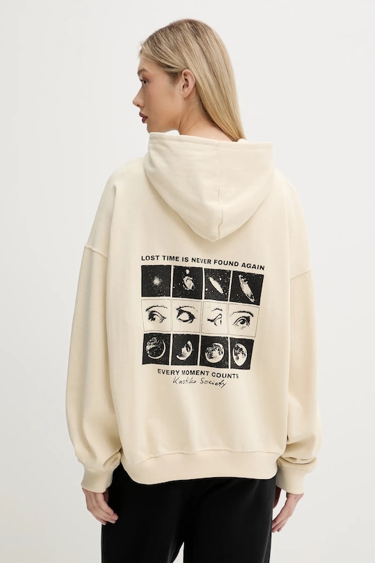 Одяг Бавовняна кофта Kaotiko AQ087.01.G002 бежевий
