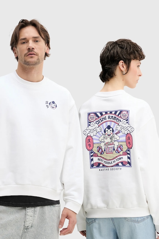 Бавовняна кофта Kaotiko інші білий AQ048.01S.M002