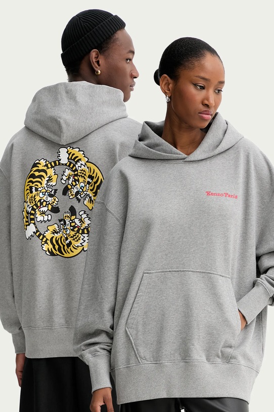 Kenzo hanorac de bumbac x Verdy imprimeu gri FF58SW2404MF.94