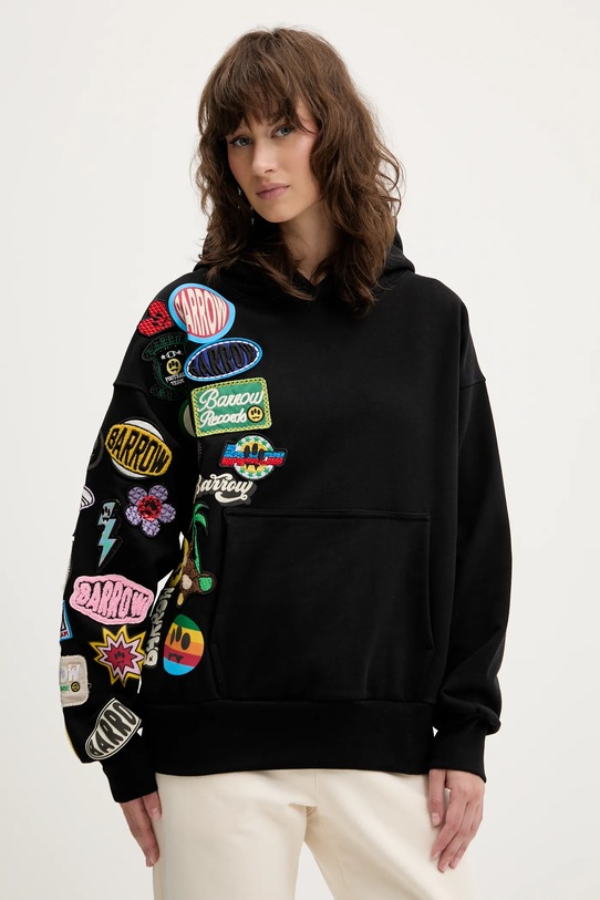 Abbigliamento Barrow felpa in cotone S5BWUAHS017 nero