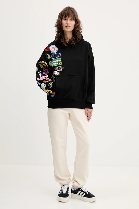 Barrow felpa in cotone S5BWUAHS017 nero