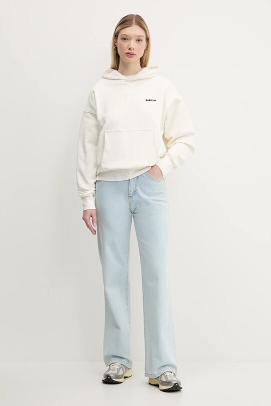 Бавовняна кофта Barrow S5BWUAHS151 білий
