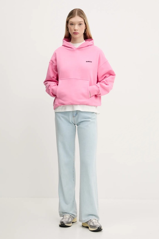 Barrow hanorac de bumbac S5BWUAHS151 roz