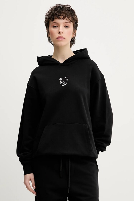 Odzież Inbetweeners bluza bawełniana S5TWUAHS024 czarny