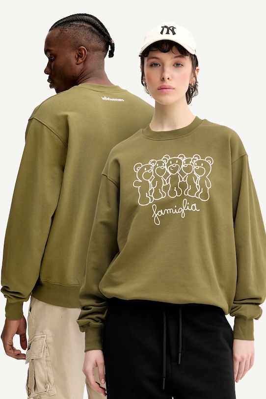 Inbetweeners hanorac de bumbac imprimeu verde S5TWUASW030