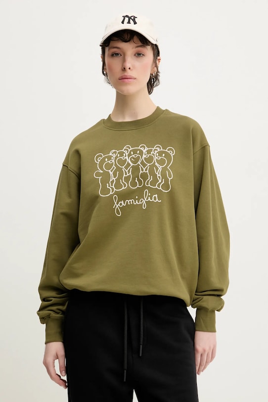 Îmbrăcăminte Inbetweeners hanorac de bumbac S5TWUASW030 verde