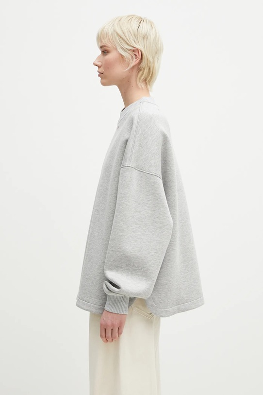 Fiorucci bluză Neoprene Embroidered Neck Relaxed Fit gri U02SPSCR188NE01GY01