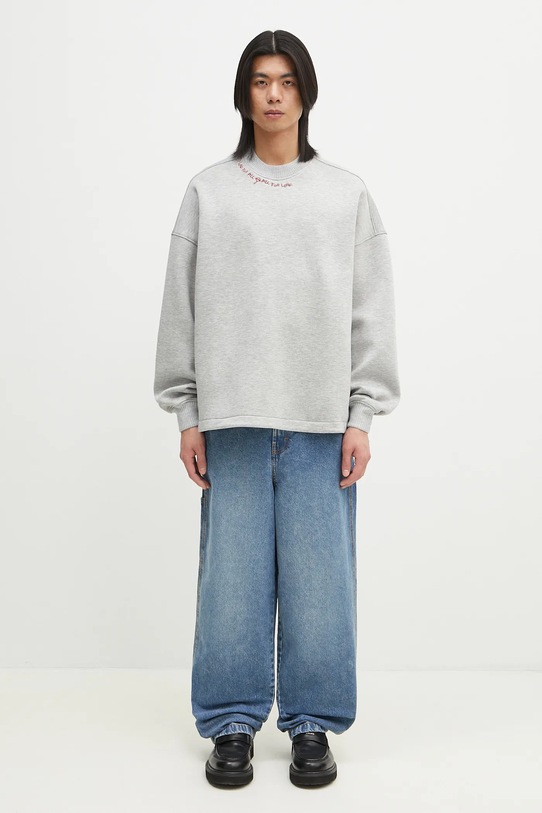 Fiorucci bluză Neoprene Embroidered Neck Relaxed Fit U02SPSCR188NE01GY01