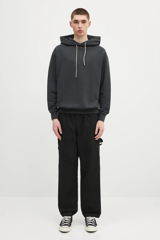 Βαμβακερή μπλούζα Aries Faded Aloha From Hell Hoodie AR2001303 μαύρο