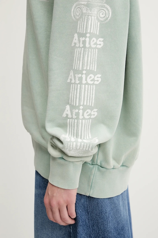 Βαμβακερή μπλούζα Aries Aged Ancient Column Hoodie AR2003503