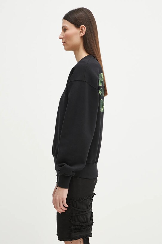 Памучен суичър No Problemo Alien Shall Not Sweatshirt черен NP2000703