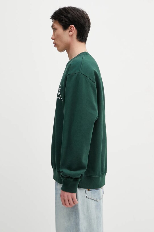 Ρούχα Βαμβακερή μπλούζα Sporty & Rich Ny94 Crewneck ST071606034GR10 πράσινο