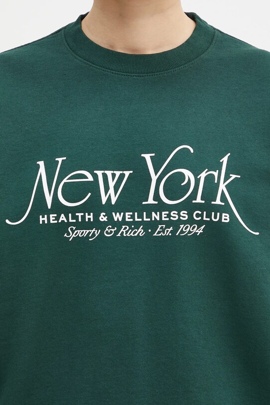 Βαμβακερή μπλούζα Sporty & Rich Ny94 Crewneck ST071606034GR10
