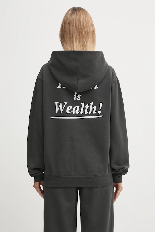 Sporty & Rich bluza Health Is Wealth Soft ST084625300BA02 szary SS25