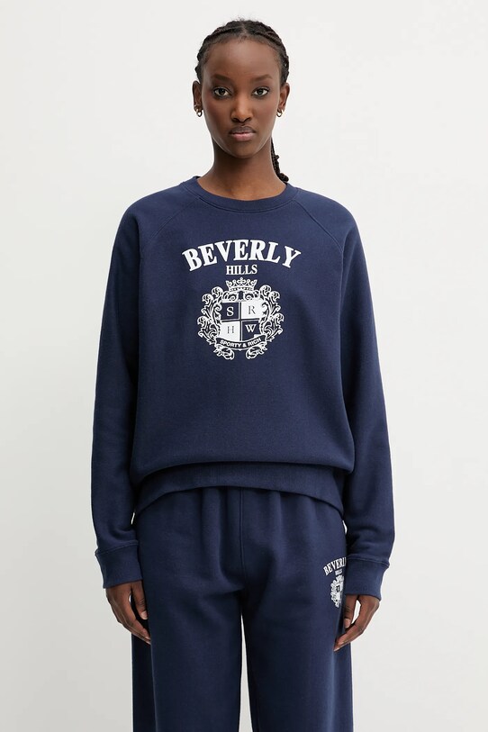 Sporty & Rich sweatshirt Bh Crest Soft ST082626256BL106 navy SS25