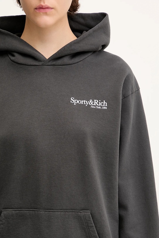 Pamučna dukserica Sporty & Rich Hwcny siva ST070622016BA02