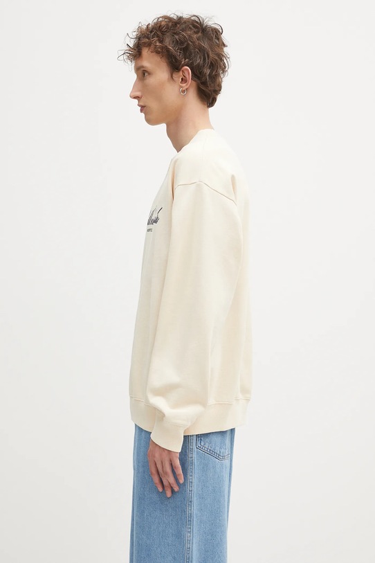 Одяг Бавовняна кофта Sporty & Rich Wellness Club Mc Emboirdered ST071620081CR01 бежевий