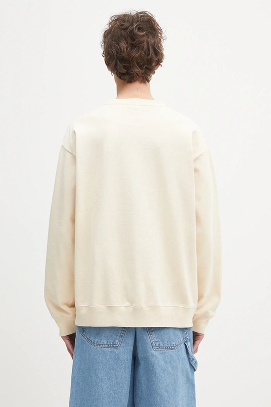 Бавовняна кофта Sporty & Rich Wellness Club Mc Emboirdered ST071620081CR01 бежевий