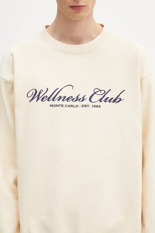 Хлопковая кофта Sporty & Rich Wellness Club Mc Emboirdered ST071620081CR01