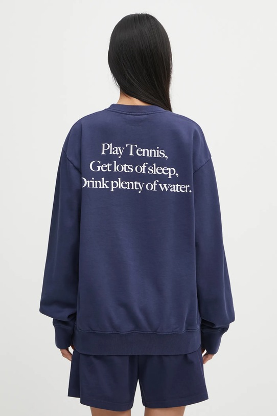Sporty & Rich cotton sweatshirt Play Tennis ST071621425BL106