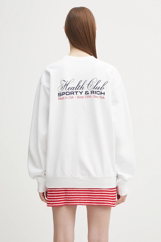 Памучен суичър Sporty & Rich Made In Usa ST071602015WH01 бял SS25