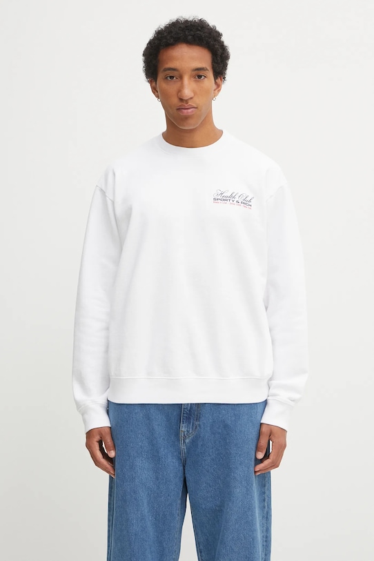 Памучен суичър Sporty & Rich Made In Usa ST071602015WH01 бял