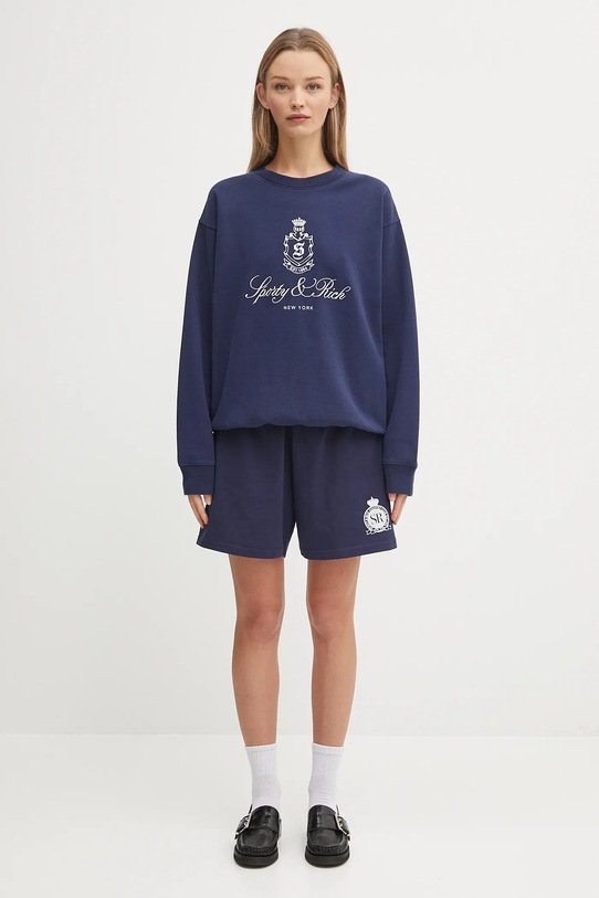 Хлопковая кофта Sporty & Rich Vendome Embroidered ST071602231BL106