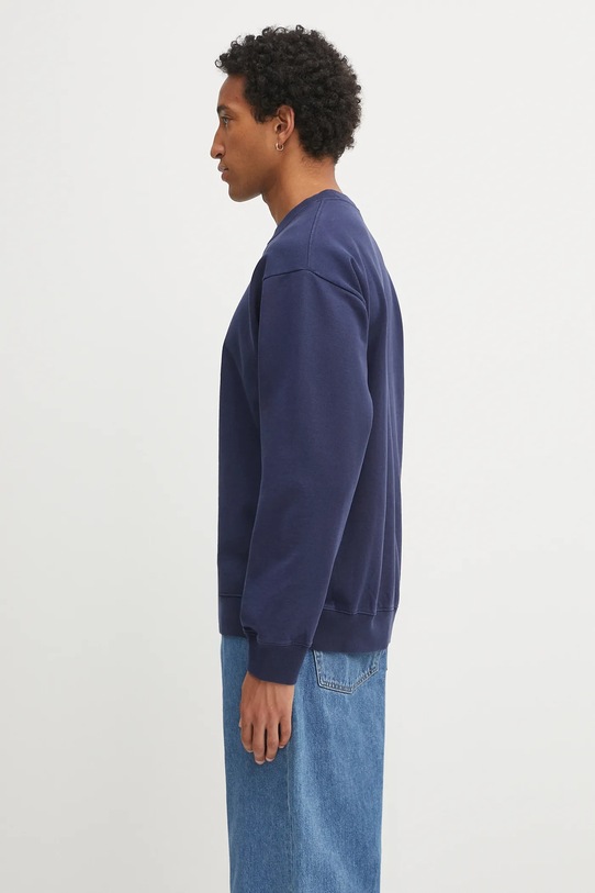 Одежда Хлопковая кофта Sporty & Rich Vendome Embroidered ST071602231BL106 тёмно-синий