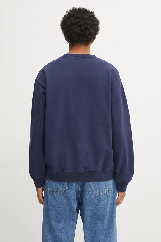 Хлопковая кофта Sporty & Rich Vendome Embroidered ST071602231BL106 тёмно-синий