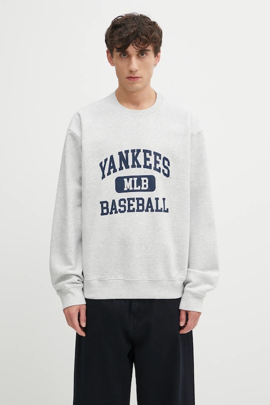 Sporty & Rich bluza Yankees Ivy nadruk szary ST071623660GY03